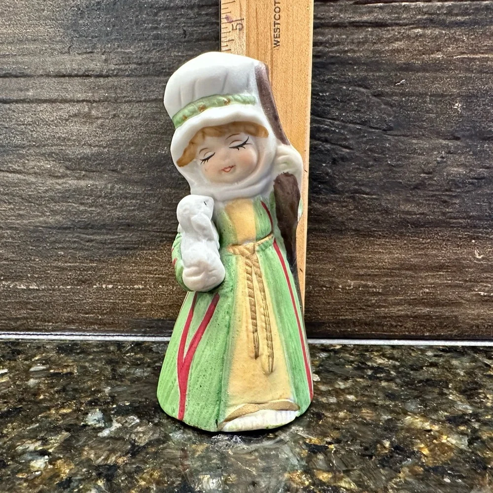 Vintage Ceramic Shepherd Boy Bell‎